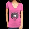 Tultex 214 - Ladies' Slim Fit Fine Jersey V-Neck Thumbnail