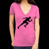 Tultex 214 - Ladies' Slim Fit Fine Jersey V-Neck Thumbnail